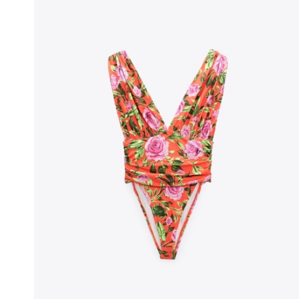 Zara floral bodysuit